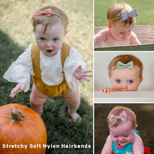 PALAY® Baby Girl Headbands and Hair Bows Nylon 10 Pack Hair Accessories for Newborn 2PCS PALAY® Baby Girl Headbands and Hair Bows Nylon 10 Pack Hair Accessories for Newborn 2PCS